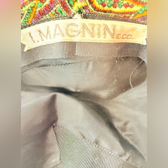 Colorful Vintage Paisley Embellished Beret - Picture 3 of 3